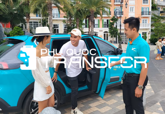 Phú Quốc Transfer, podróżni przy taksówce